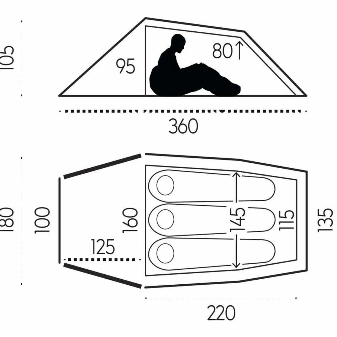 Hot Abisko Lite 3 Tent Three+ Person Tents