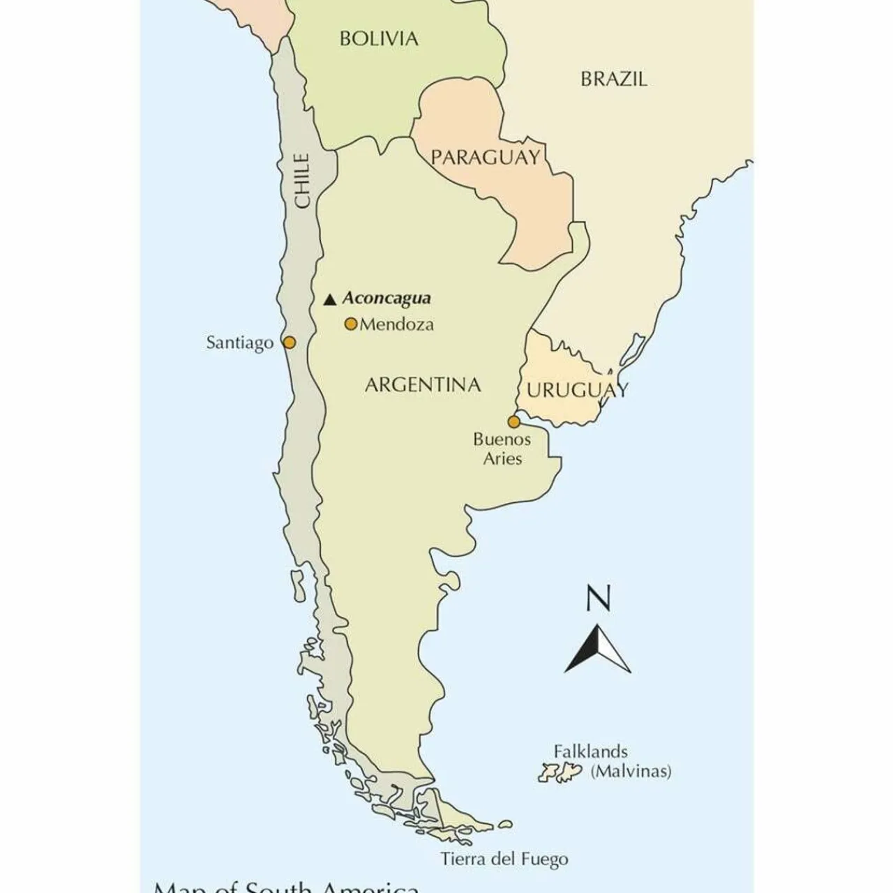 New Aconcagua and the Southern Andes Maps, Guides & Compasses