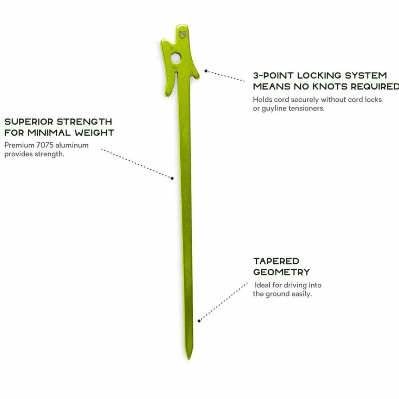 Best Airpin Ultralight Stakes - 4 Pack Tent Accessories