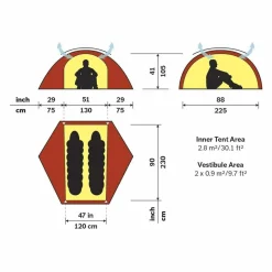 Allak 2 Person Tent Two Person Tents