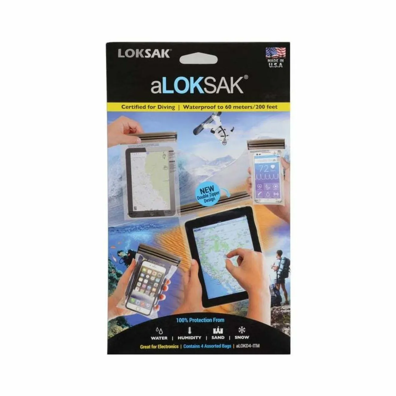 ALOKD4-ITM Waterproof Bags - 4 Bag Multipack Accessories|Waterproof Pouches
