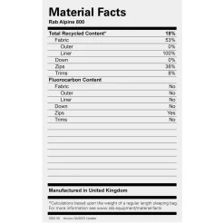 Online Alpine 800 Down Sleeping Bag Down Sleeping Bags