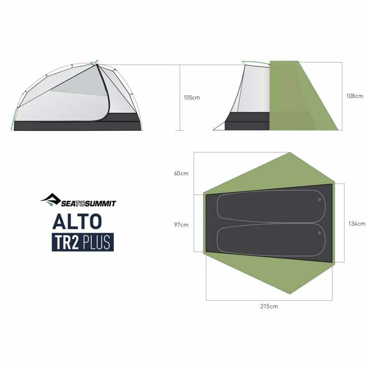 Outlet Alto TR2 Plus Tent Two Person Tents