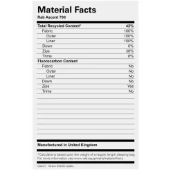 Ascent 700 Down Sleeping Bag Down Sleeping Bags