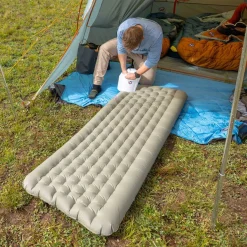 New Campmeister Deluxe Insulated Sleeping Mat - Extra Long Wide Ultralight Airbeds