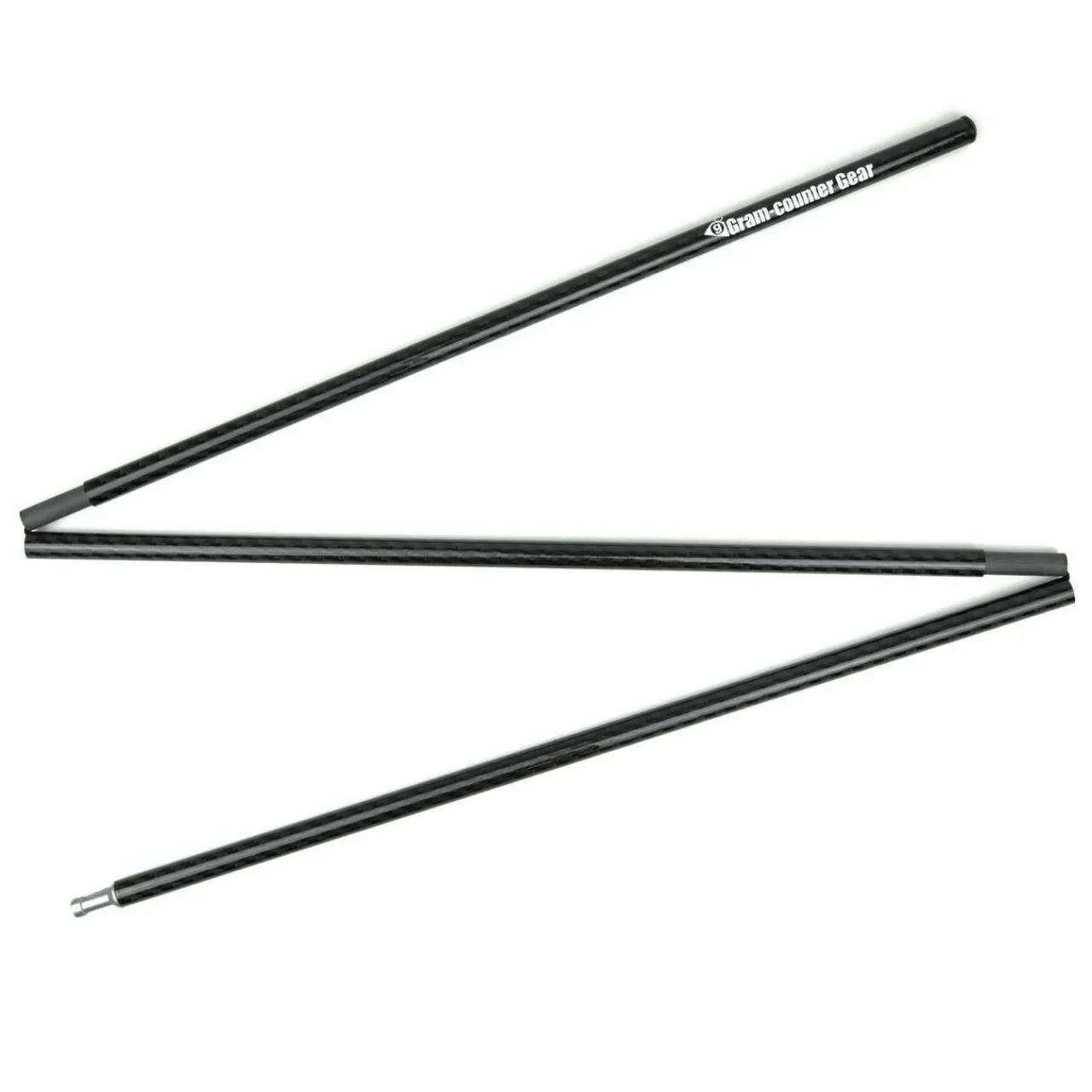 Carbon Tent Pole - 125cm 3 Section Tent Accessories