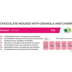 Clearance Chocolate Mousse with Granola & Cherry Desserts