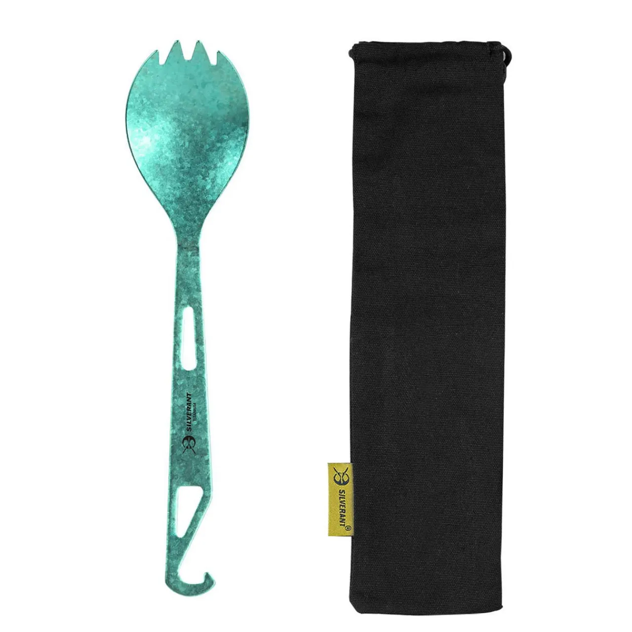 Hot Coloured Titanium Bottle Opener Spork Cutlery & Utensils