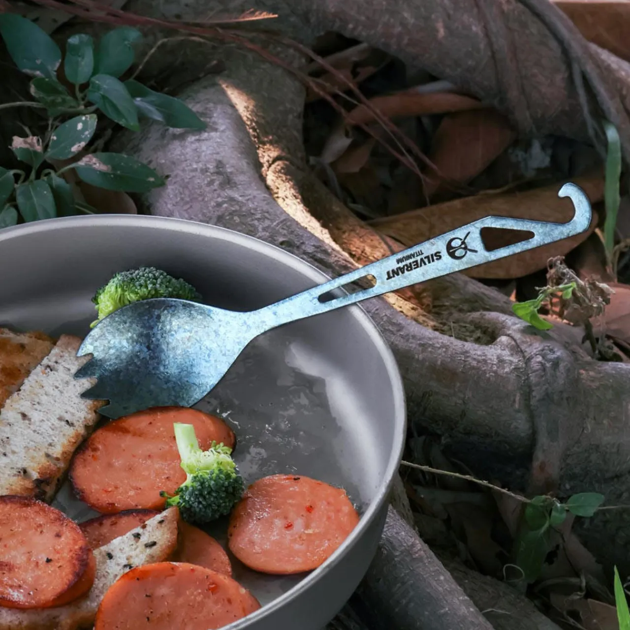 Hot Coloured Titanium Bottle Opener Spork Cutlery & Utensils