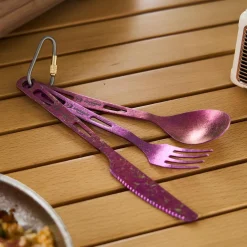 New Coloured Titanium 3-Piece Cutlery Set Cutlery & Utensils