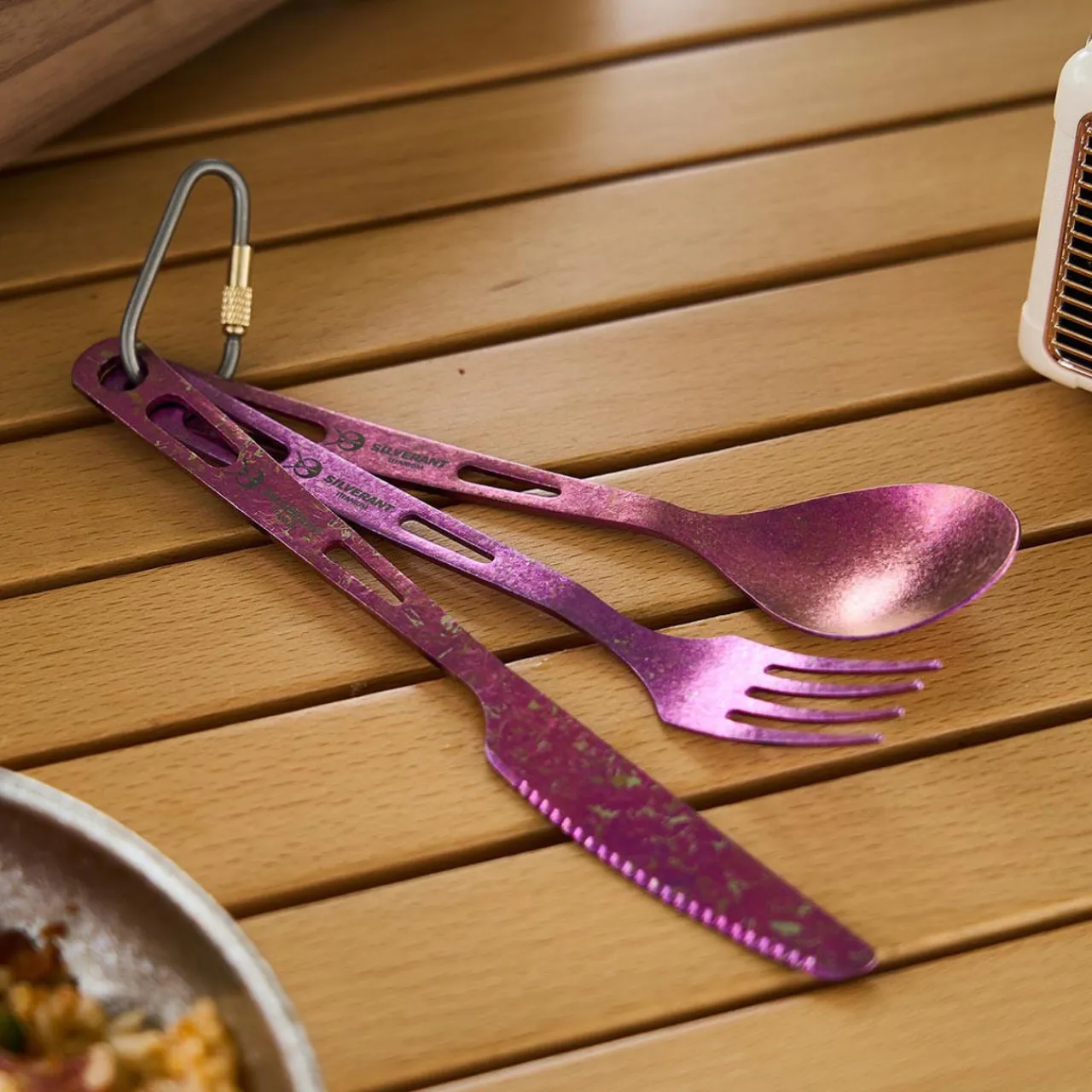 New Coloured Titanium 3-Piece Cutlery Set Cutlery & Utensils