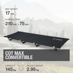 Online Cot Max Convertible Camp Beds