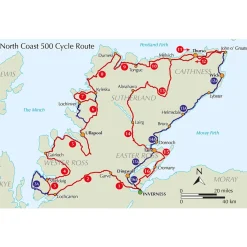 Hot Cycling the North Coast 500 Maps, Guides & Compasses