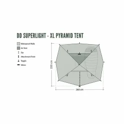 Hot DD Superlight XL Pyramid Tent Tent Accessories|Tarps