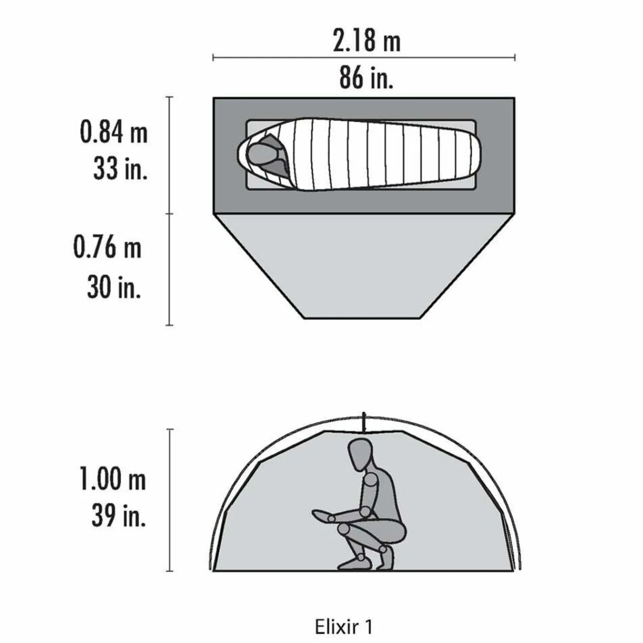 Clearance Elixir 1 Person Tent & Footprint One Person Tents