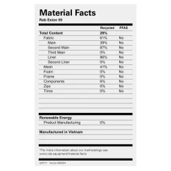 New Exion 55 Rucksack Backpacking Rucksacks