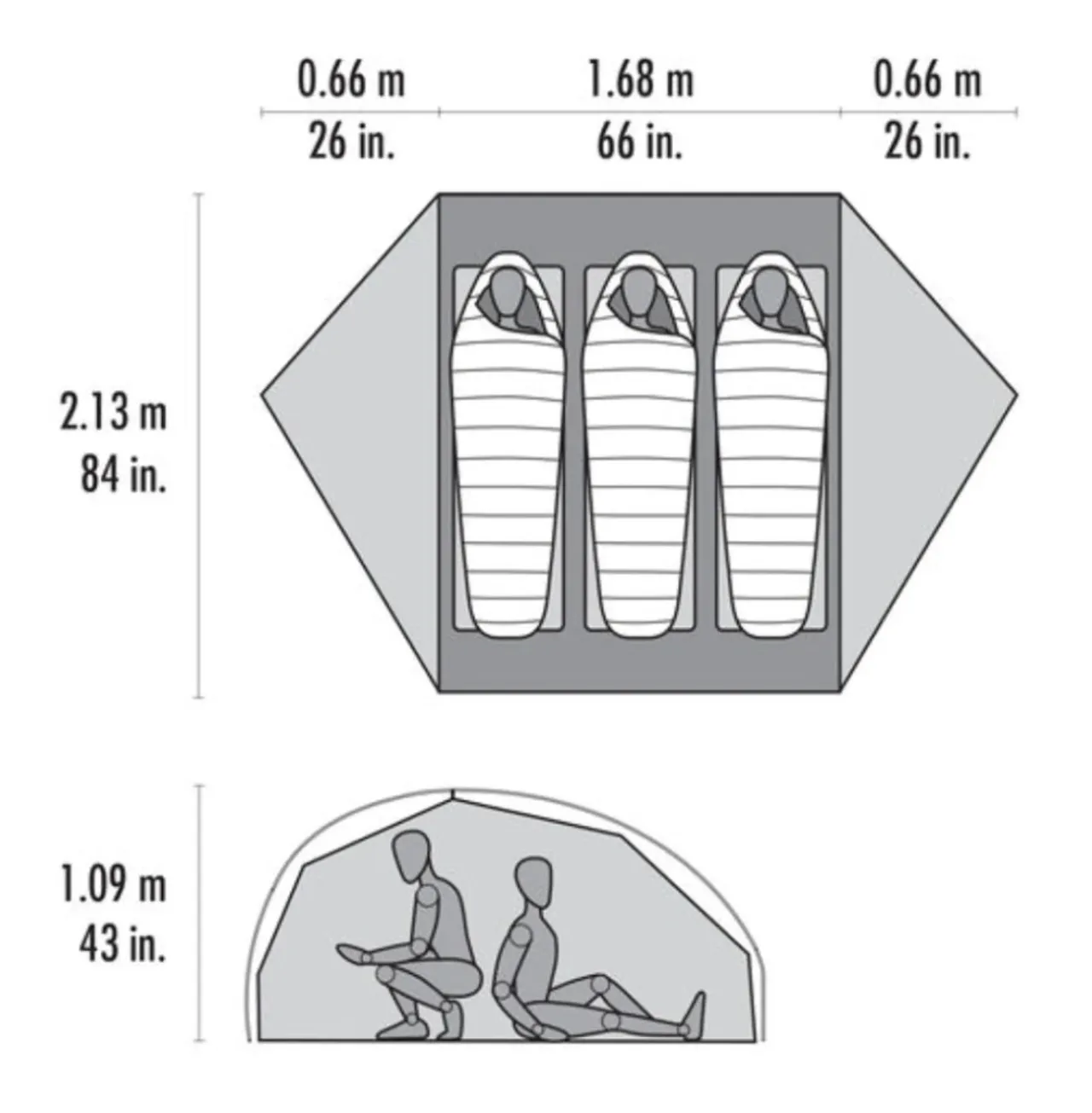 Outlet FreeLite 3 Person Tent - Three+ Person Tents