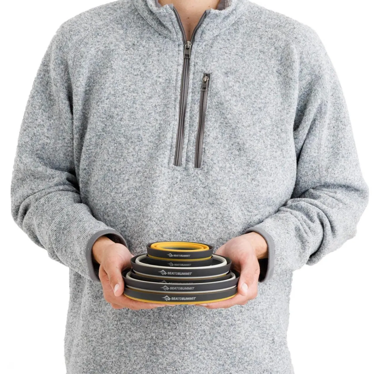 Best Frontier UL Collapsible Dinnerware Set - 6 Piece Cups Mugs Plates & Bowls