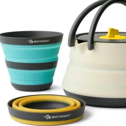 Frontier UL Collapsible Kettle Cook Set - [3 Piece] 1.1L Kettle, 2x Mug Cups Mugs Plates & Bowls|Pots And Pans