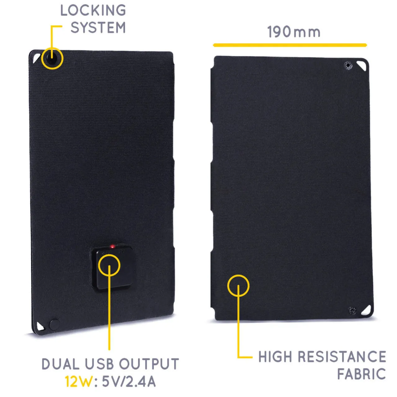 Hot Fusion Flex 12 Portable Solar Power Panel Solar Chargers|Accessories