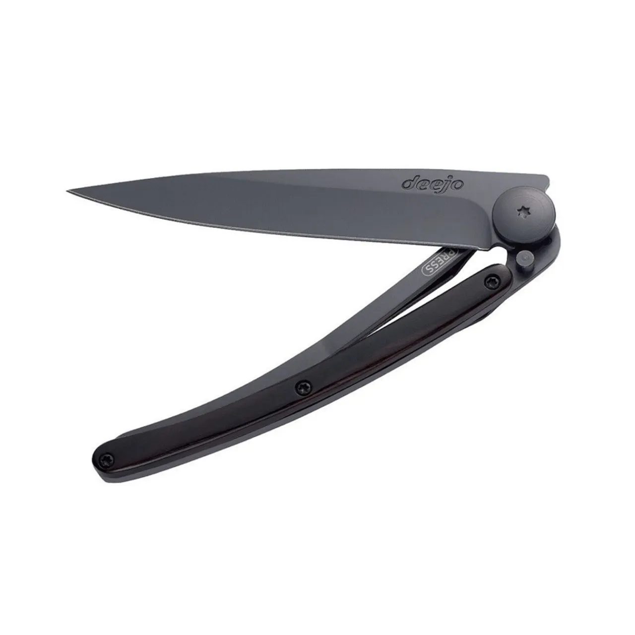 Online 27g Knife - Black/Ebony Wood Pocket Knives & Tools