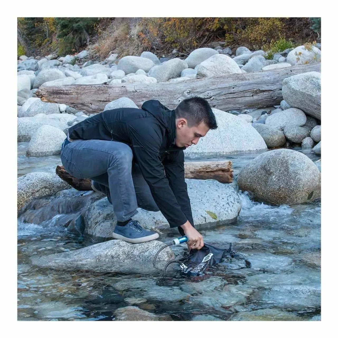 Outlet Go Flow Water Gravity Bag with Versa Flow Water Filter Gravity Filters