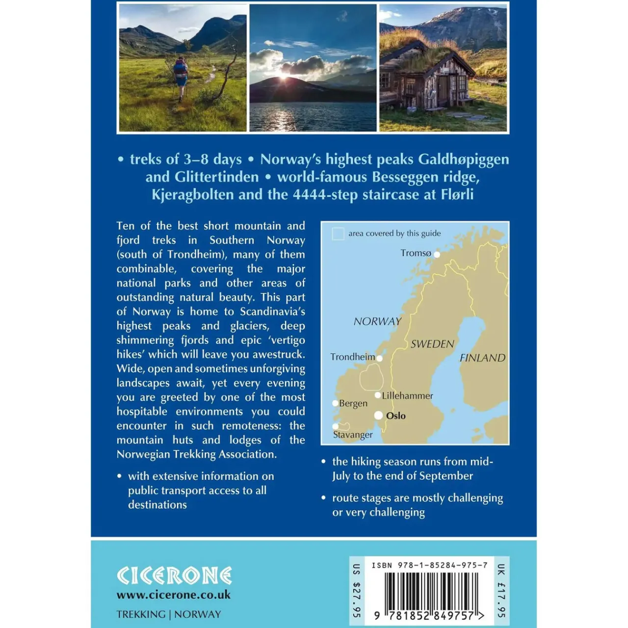 Online Hiking in Norway - South Maps, Guides & Compasses