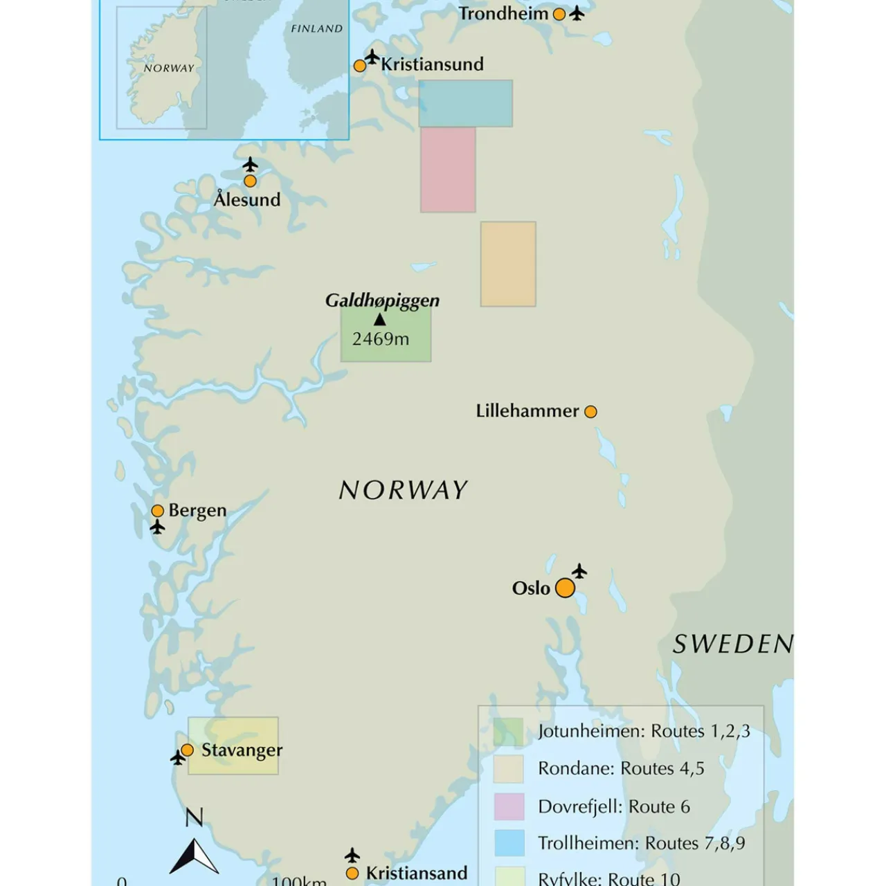 Online Hiking in Norway - South Maps, Guides & Compasses