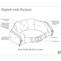 New Hipbelt with Pockets Rucksack Accessories