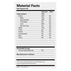 Clearance Hyperon 80 Rucksack Backpacking Rucksacks