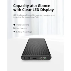 Hot K5 Carbon Fiber 10000mAh Waterproof Powerbank Power Banks|Power Banks