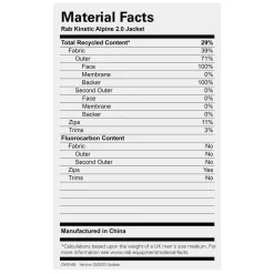 Discount Kinetic Alpine 2.0 Jacket - Past Season Colours Softshell Jackets|Waterproof Jackets