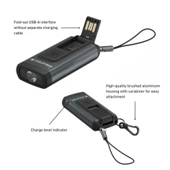 Hot K6R Safety Rechargeable Keyring Torch Security Products|Hand Torches