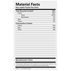 Hot Ladakh Gore-Tex Paclite Plus Pants Waterproof Overtrousers