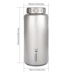 Online Large Titanium Water Bottle 1200ml - Wide Mouth Water Bottles