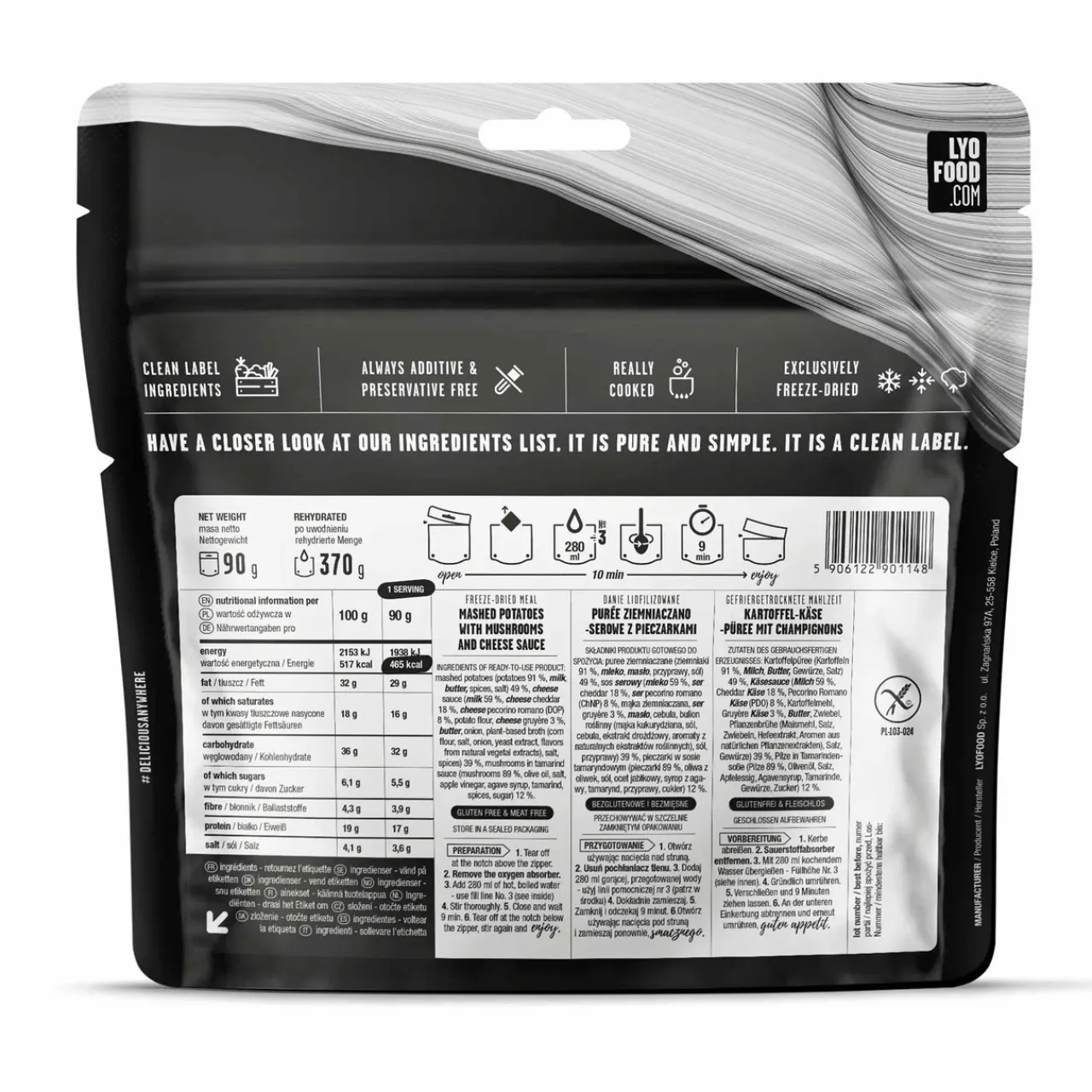 Mash & Cheese Main Meals