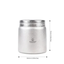 Sale 160ml Titanium Container Tin Case Kitchen Accessories