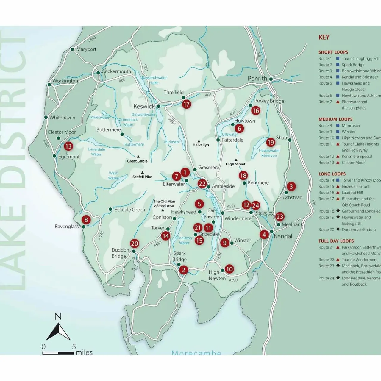 Clearance Mountain Biking in the Lake District Maps, Guides & Compasses