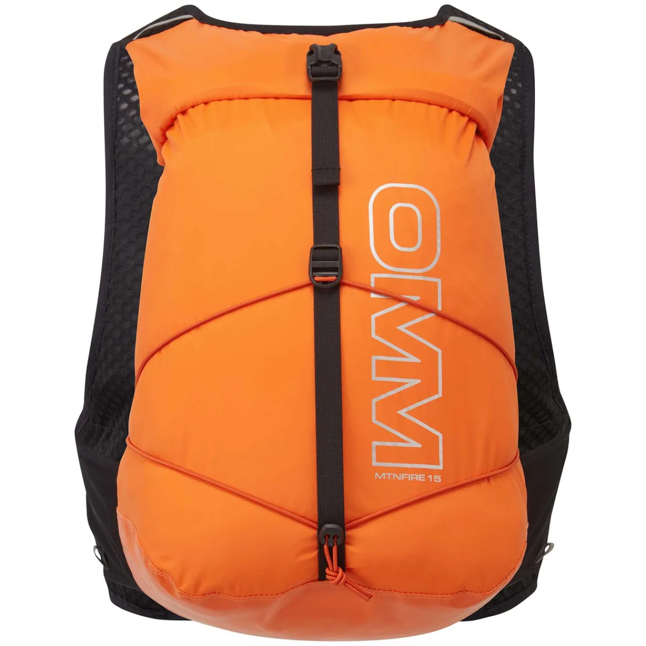 MountainFire 15 Vest Pack with 2 x 350ml Flexi Flasks Running Packs