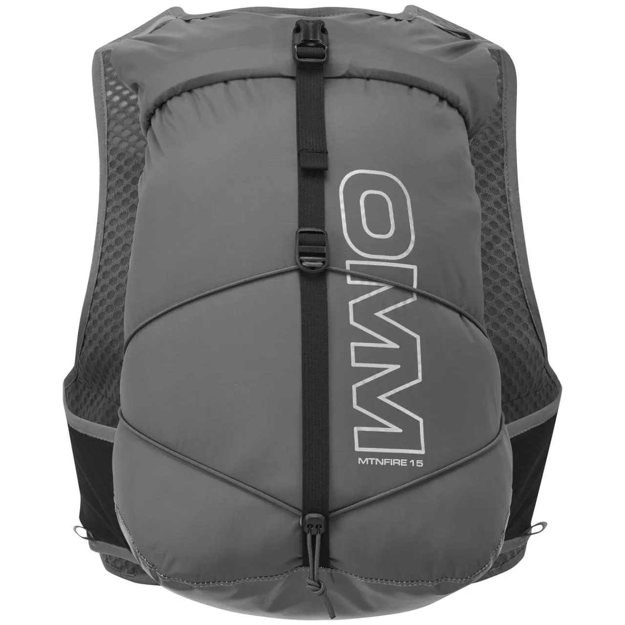MountainFire 15 Vest Pack with 2 x 350ml Flexi Flasks Running Packs