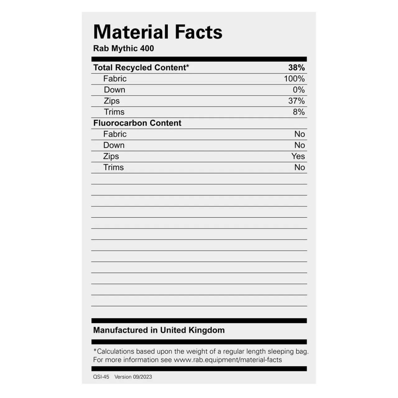 Online Mythic 400 Down Sleeping Bag Down Sleeping Bags