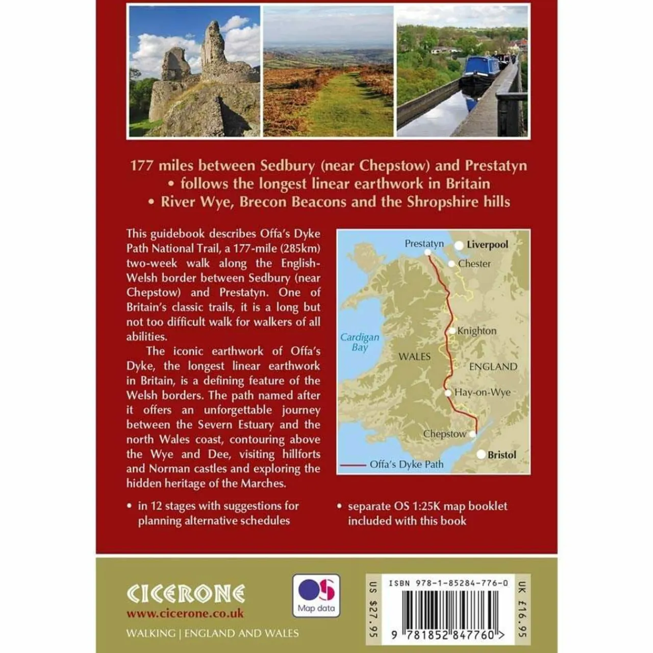 Sale Offa's Dyke Path Maps, Guides & Compasses