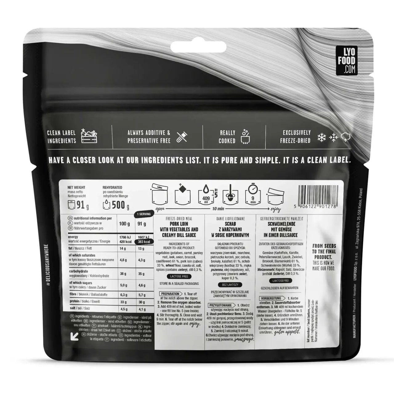 Online Pork Loin in Dill (Big Pack) Main Meals
