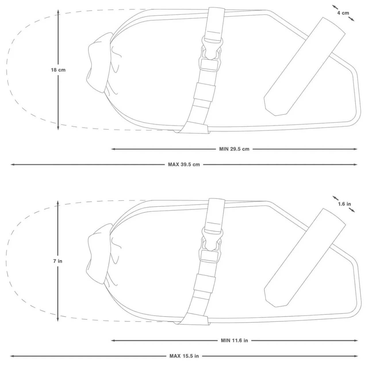 Online Racing Saddle Pack 7L Bikepacking