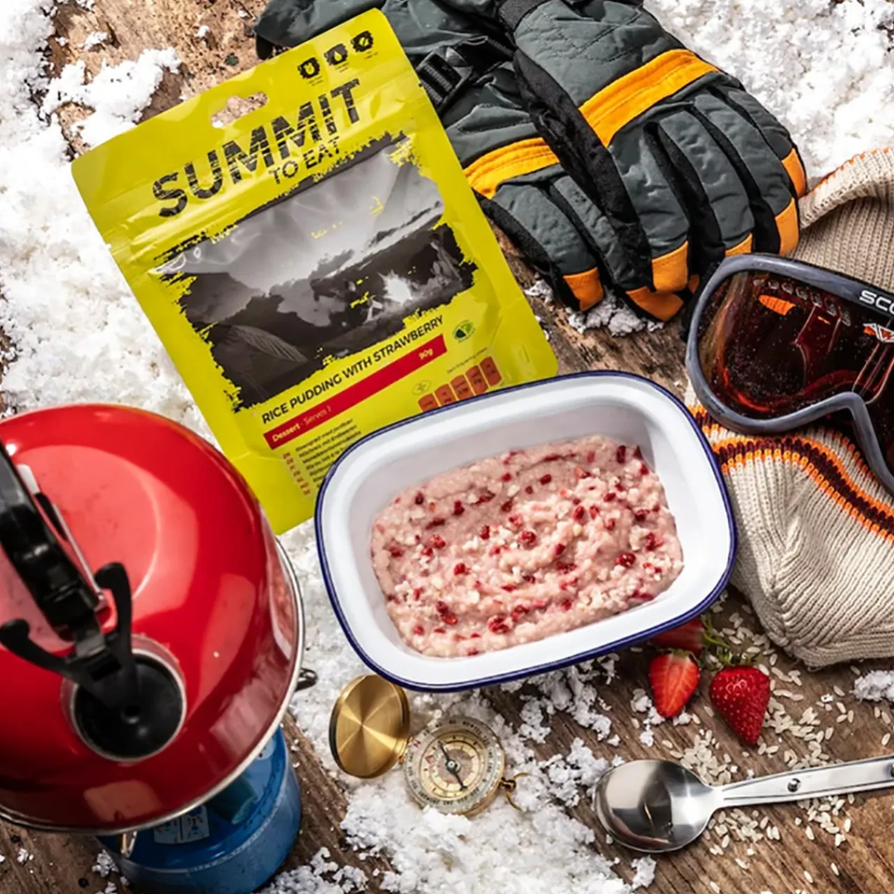 Outlet Rice Pudding with Strawberry Desserts