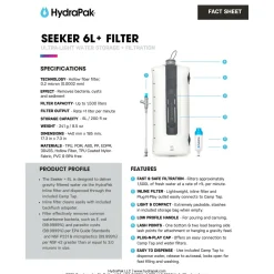 Seeker + Filter 6L Water Storage|Gravity Filters