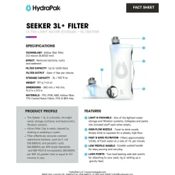 Outlet Seeker + Filter 3L Water Storage|Bottle Filters