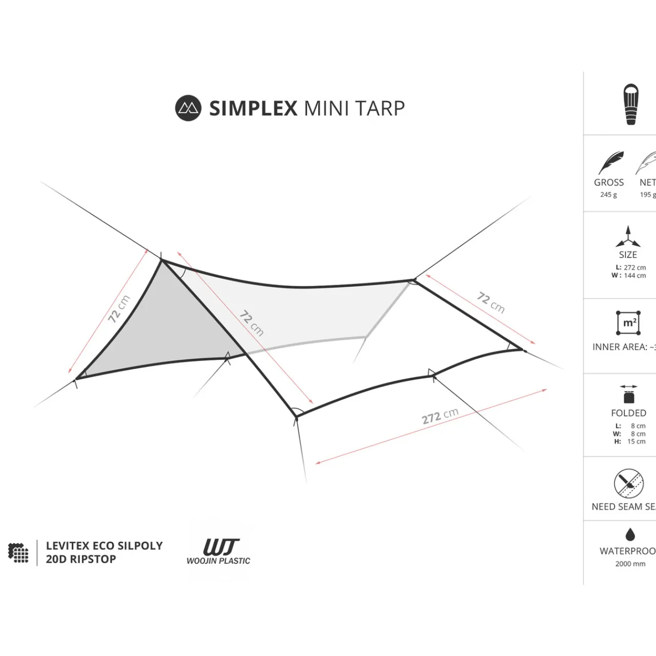 Clearance Simplex Mini Tarp Tarps