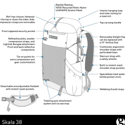 New Skala 38L Ultralight Rucksack Backpacking Rucksacks