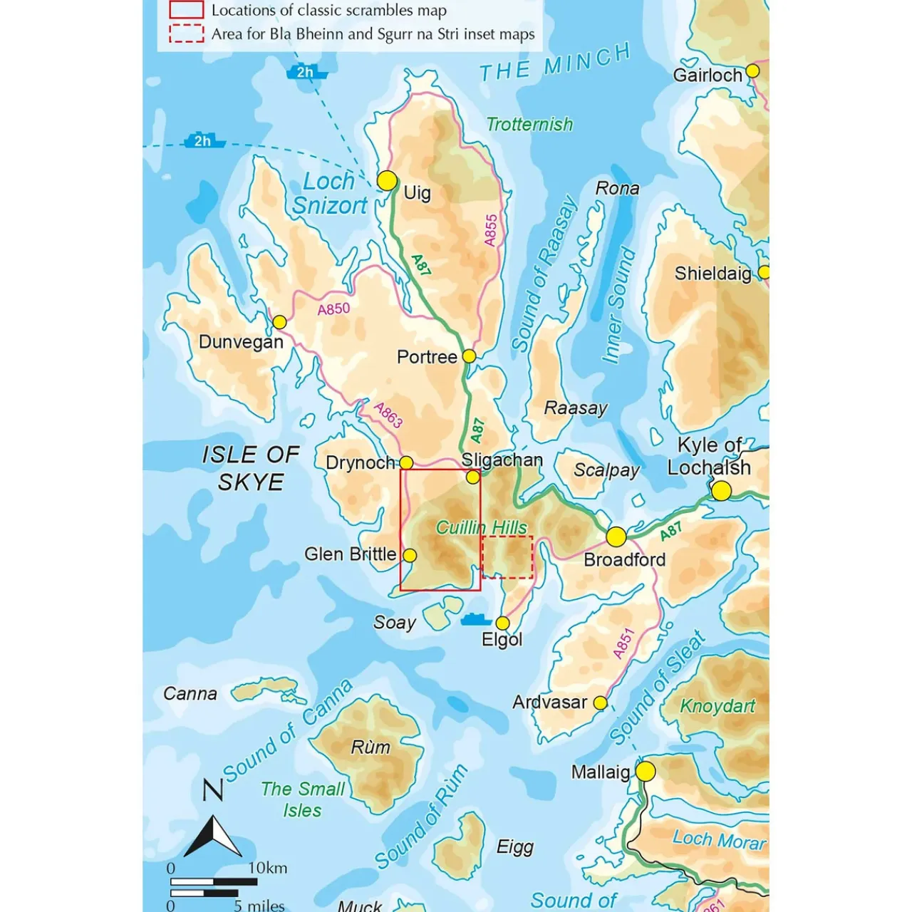 Hot Skye's Cuillin Ridge Traverse Maps, Guides & Compasses